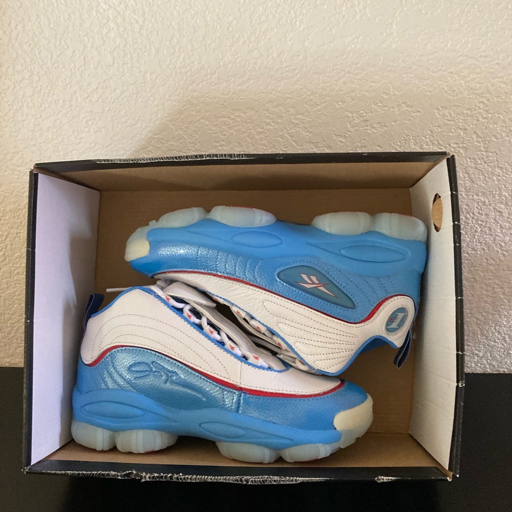 🎄New Allen Iverson Legacy Blue Basketball Athletic Shoes CN8405 Authentic - Picture 2 of 16